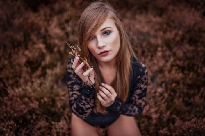 Outdoor Portrait, Lüneburger Heide, Model Katharina E.