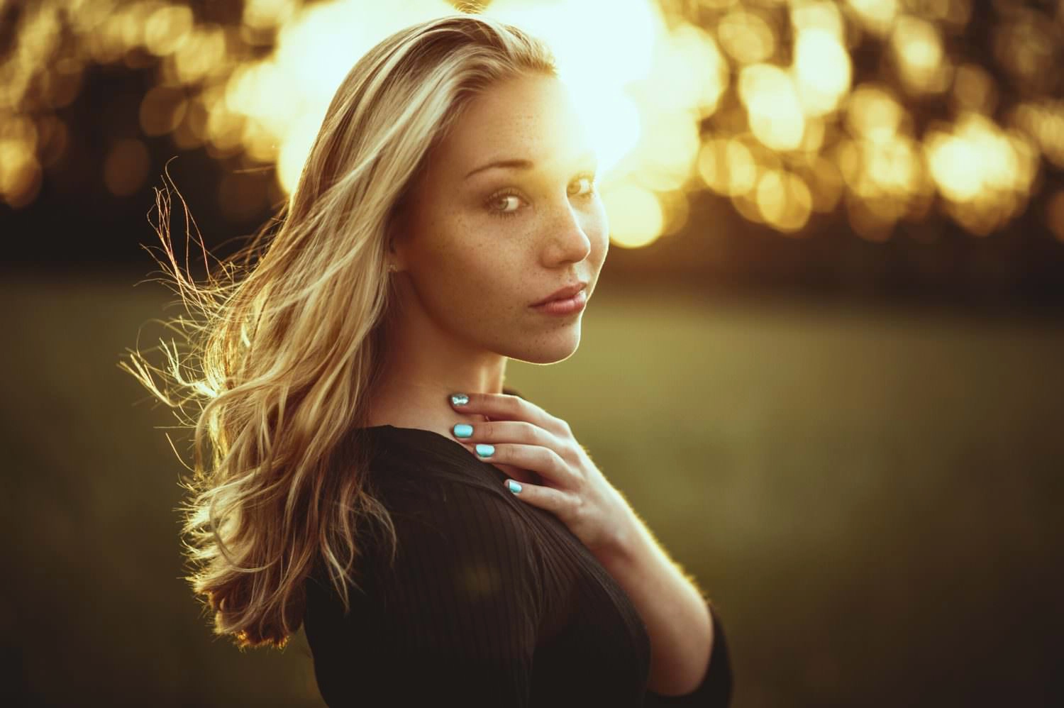 Sunset Portrait Outdoor mit Model Shaline