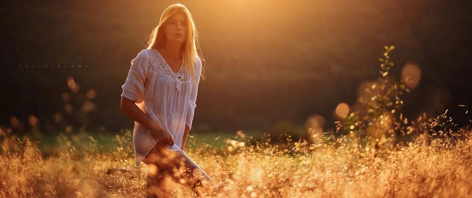 Sunset Portrait im Gegenlicht mit Model Lisa